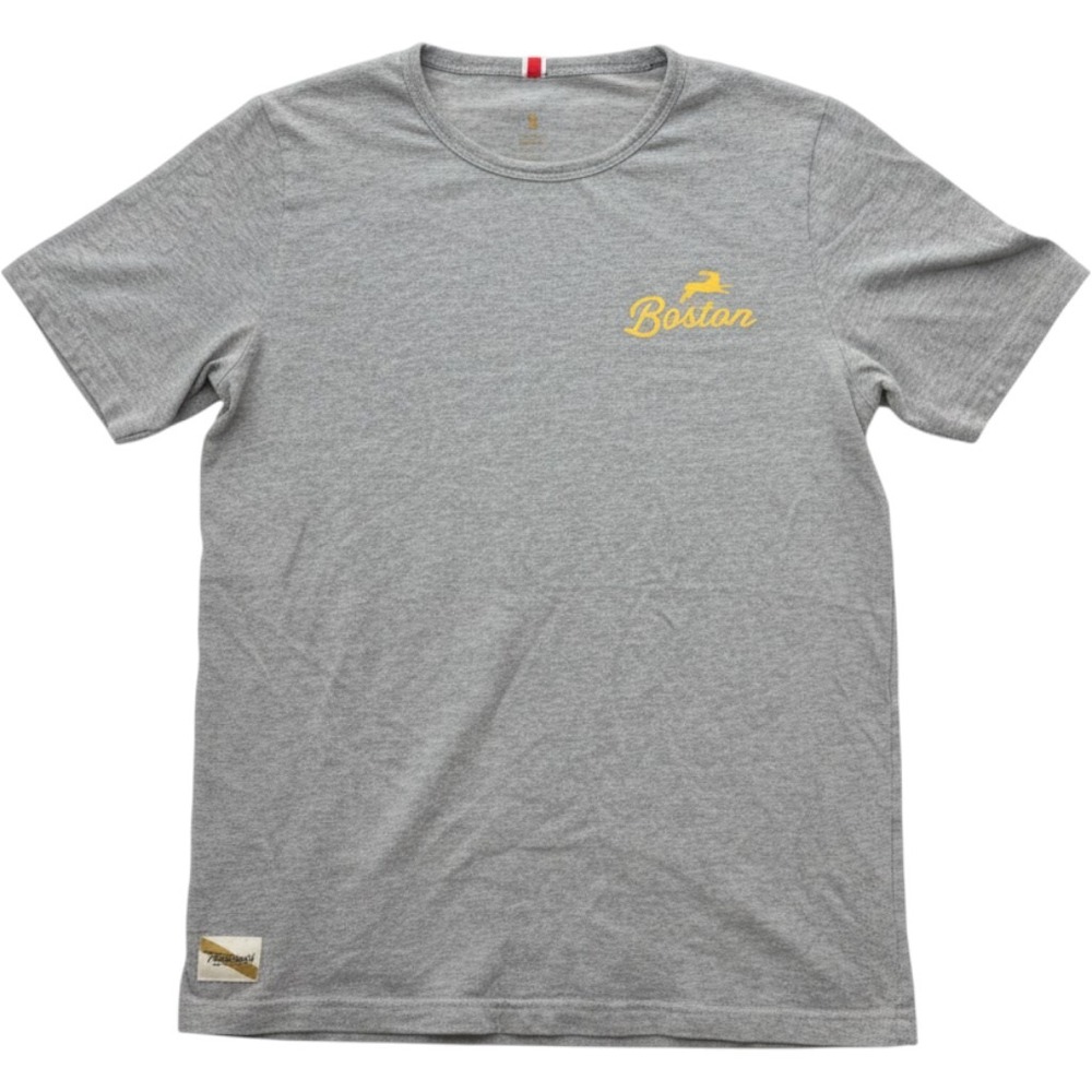 Tracksmith Mens Gray Boston Hare Graphic Running T-Shirt Size Small